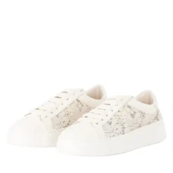 Agl Sneaker Giuly Fabric weiß Schnürschuhe
