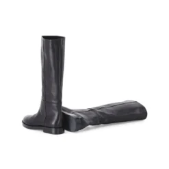 Agl Stiefel Zenit aus Leder schwarz Schnürschuhe