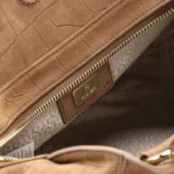 AIGNER Handtasche Carré Soft Croco braun Crossbody Bag