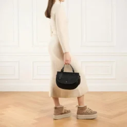 AIGNER Miranda Black Satchel