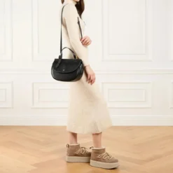 AIGNER Miranda Black Satchel