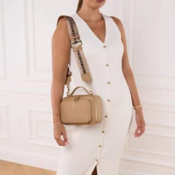 AIGNER Zita Trench Beige Crossbody Bag