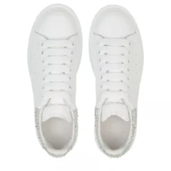 Alexander McQueen Oversize Sneaker Strass weiß Low-Top-Sneaker