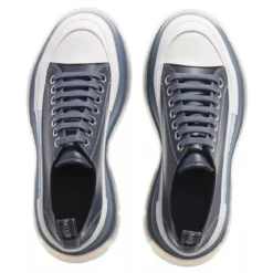 Alexander McQueen Tread Slick Boot Antique Silver Low-Top-Sneaker