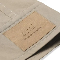 AMI Paris Kurze Jacke aus Baumwollmix braun Übergangsjacke