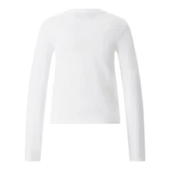 AMI Paris Langarmshirt aus Baumwolle weiß T-Shirt