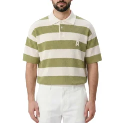 AMI Paris Poloshirt mit Logo grün Poloshirt