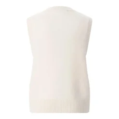 AMI Paris Pullunder aus Wolle weiß Top