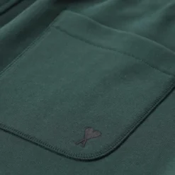 AMI Paris Sweatpants aus Baumwoll-Mix grün Jogginghose