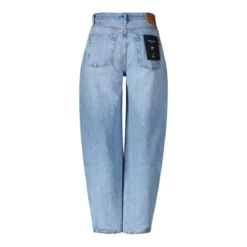 Anine Bing Classic Straight-Leg Jeans With Mid-Rise Waist Grey Straight Leg Jeans