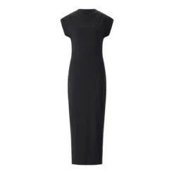 Anine Bing Maxikleid Alix aus Baumwollmix schwarz Maxikleid