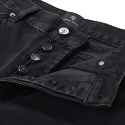 Anine Bing Straight-Fit Jeans Roy schwarz Straight Leg Jeans