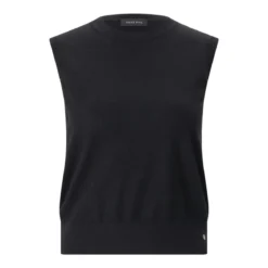Anine Bing Top Moni aus Woll-Kaschmir-Mix schwarz Top