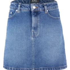 A.P.C. Minirock Moss Blau Minirock