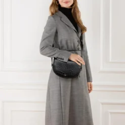 A.P.C. Sac Demi-Lune Lzz Black Crossbody Bag