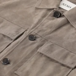 Arma Jacke aus Lammleder grau Übergangsjacke