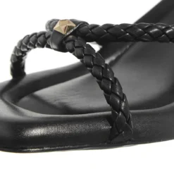 Ash Jessbis02 Black/Black Riemchensandalen
