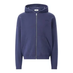 Autry International Sweatshirtjacke aus Baumwolle blau Übergangsjacke