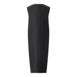 Balenciaga Midikleid mit Wolle & Seide schwarz Midikleid