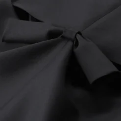 Balenciaga Midikleid mit Wolle & Seide schwarz Midikleid