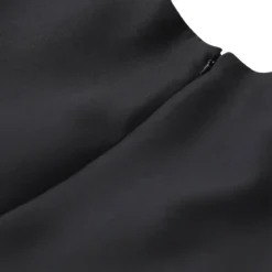 Balenciaga Midikleid mit Wolle & Seide schwarz Midikleid