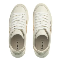 Bally Thiago-W White/Gold Low-Top-Sneaker