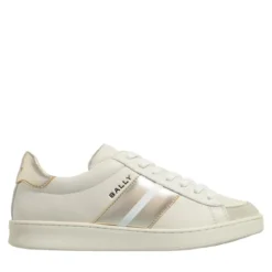 Bally Thiago-W White/Gold Low-Top-Sneaker