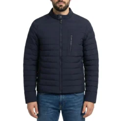 Belstaff Jacke mit Logo blau Daunenjacke