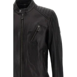 Belstaff Jackets Black Schwarz Lederjacke