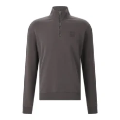 Belstaff Sweatshirt mit Reißverschlusskragen grün