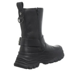 Buffalo Roam Biker Hi Black Stiefeletten
