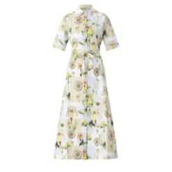 CALIBAN Blusenkleid mit floralem Muster mehrfarbig Hemdblusenkleid