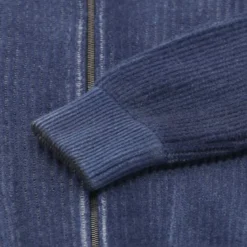 CALIBAN Strickjacke aus Wolle & Kaschmir blau Übergangsjacke