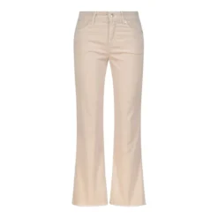 Cambio Flared-Jeans Francesca aus Cord Hellbraun Cordhose
