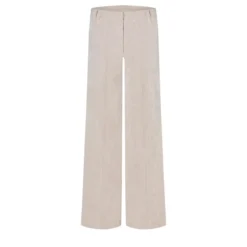 Cambio Straight-Fit Hose Amelie aus Cord Beige Hose