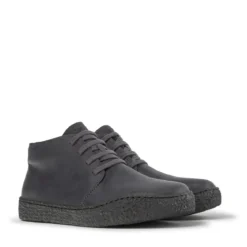 Camper - Zeitgenössisches Schuhwerk- Zertifikat der Leat mittel-grau Schnürstiefel