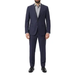 Canali Anzug aus Wolle blau Hosenanzug