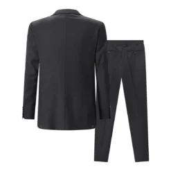 Canali Anzug aus Wolle schwarz Hosenanzug