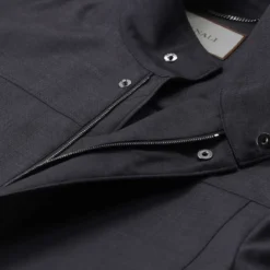 Canali Jacke aus Wolle blau Übergangsjacke