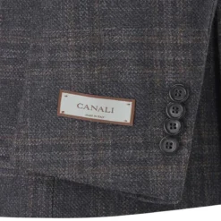 Canali Sakko aus Wolle braun Anzugjacke