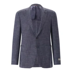 Canali Sakko aus Wollmix blau Anzugjacke