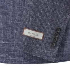Canali Sakko aus Wollmix blau Anzugjacke