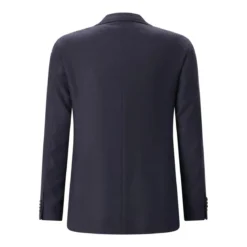 Canali Sakko mit Kaschmir & Seide blau Anzugjacke