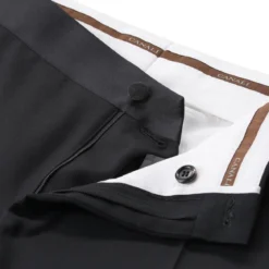 Canali Smoking aus Wolle schwarz Hosenanzug