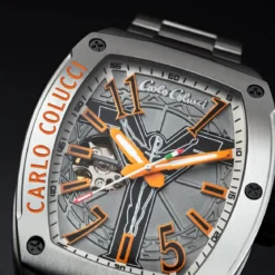 Carlo Colucci Automatikuhr CC100 . silber Automatikuhr