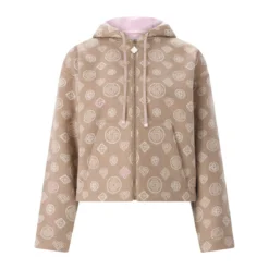 Casablanca Kapuzenjacke aus Schurwolle braun Daunenjacke