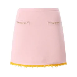 Casablanca Minirock aus Wollmix pink Minirock
