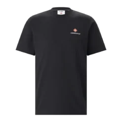Casablanca T-Shirt aus Baumwolle schwarz T-Shirt