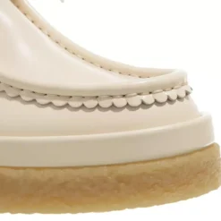Chloé Allacciata Boots Eggshell Schnürschuhe
