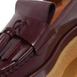 Chloé Jamie Moccasin Leather Bordeaux Loafer